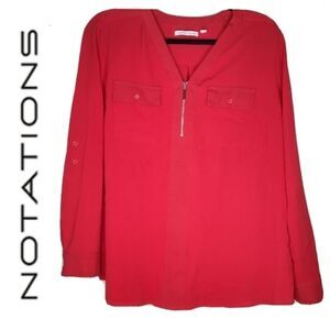 NOTATIONS BLOUSE - RED